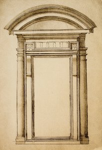 A door (drawing by Michelangelo) by Michelangelo Buonarroti